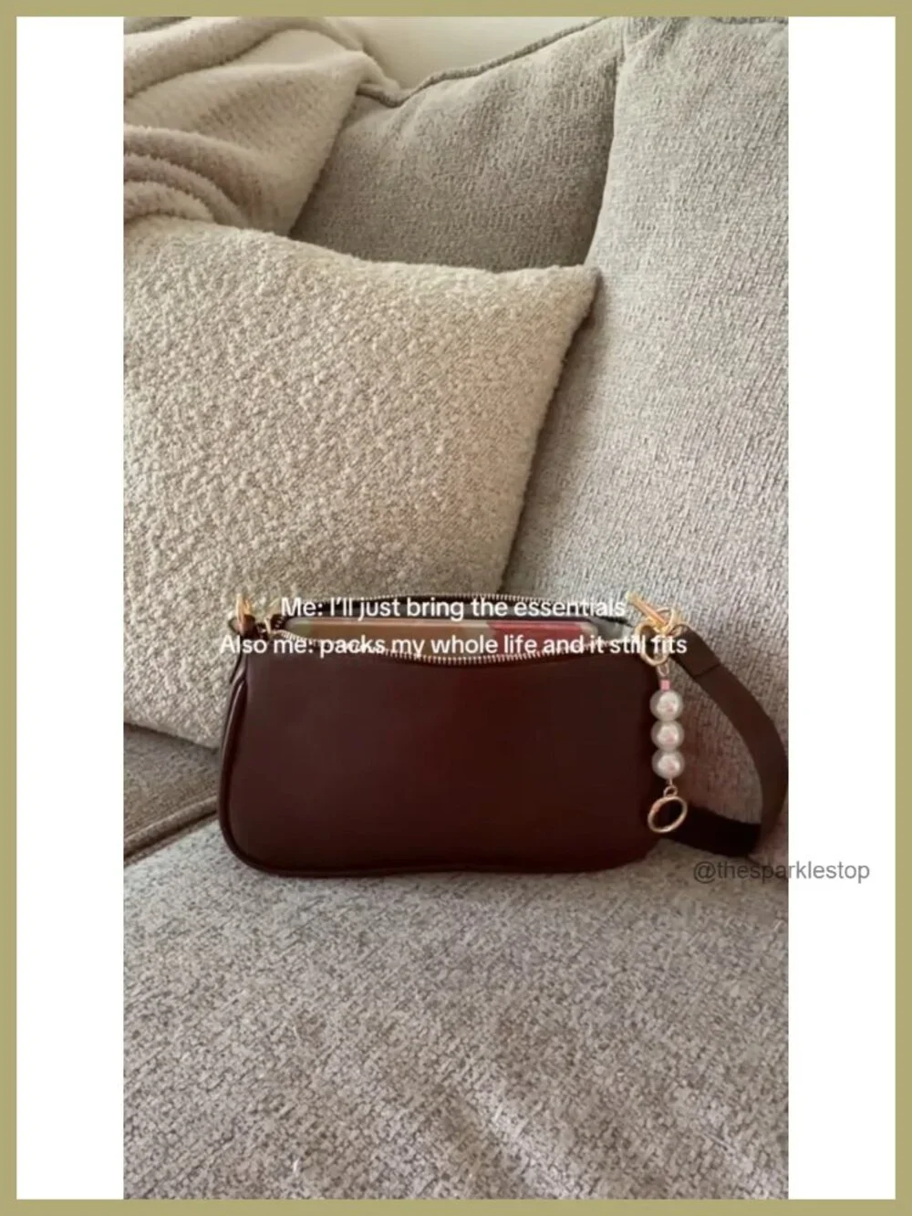 Vegan Leather Hobo Crossbody Bag with 3 Straps